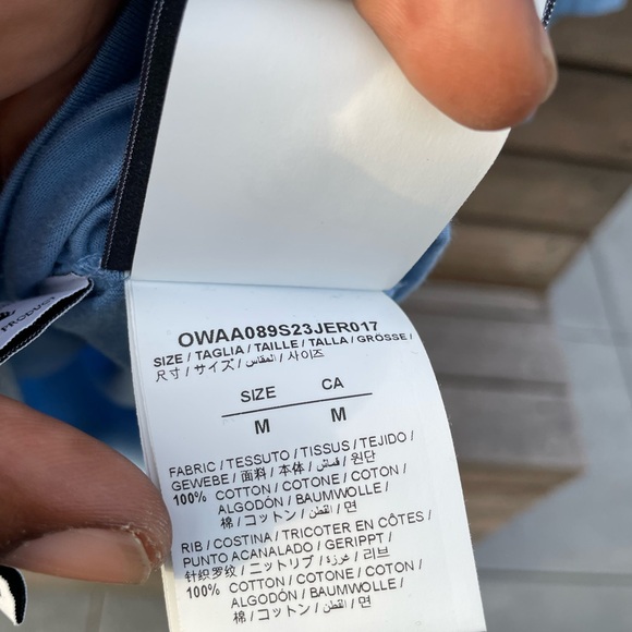 Off White 70s Type Logo Tee | Size M - Picture 4 of 6